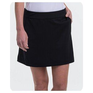 Page & Tuttle Black Golf Skort Pockets Performance Wear Women's Size M